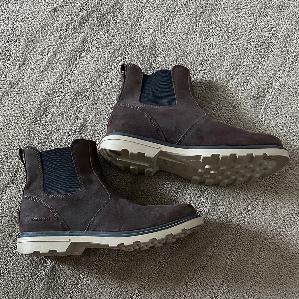 Sorel Men's Dark Brown Suede Boots - Picture 2 of 7
